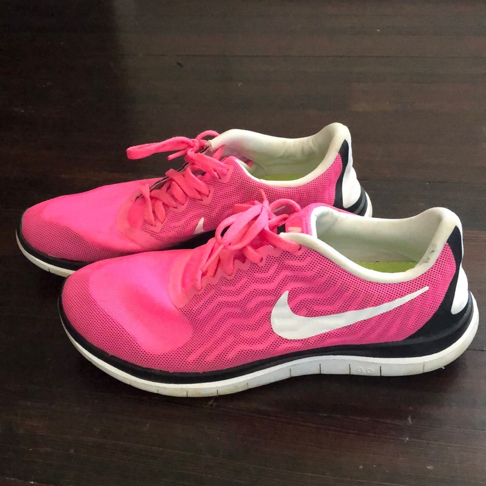 Pink Nike Free Runs